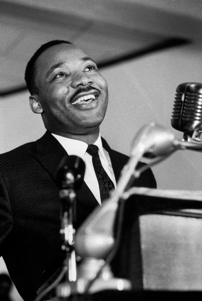 Closeup of Martin Luther King Jr.