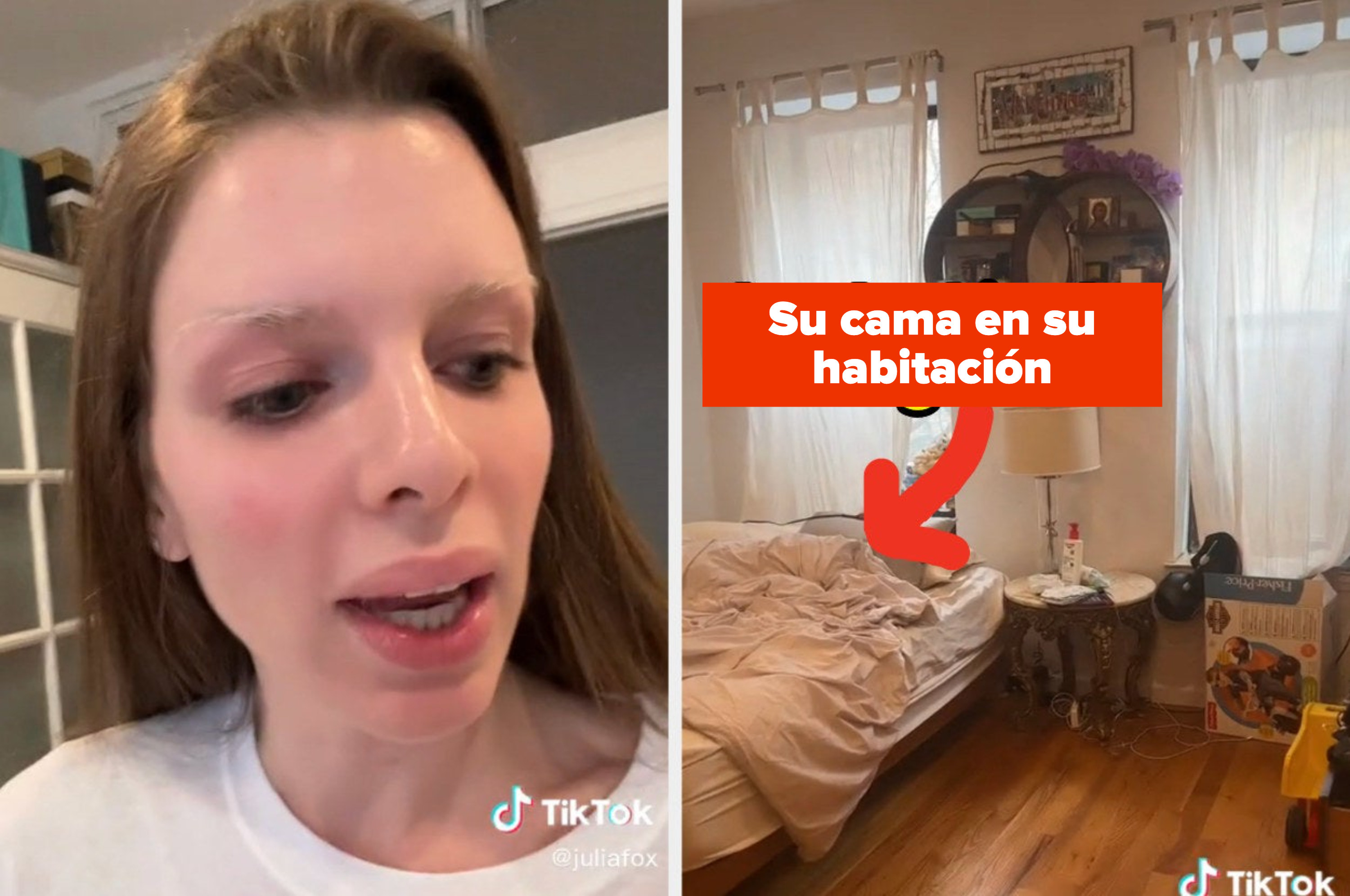Screenshot of Julia Fox's TikTok
