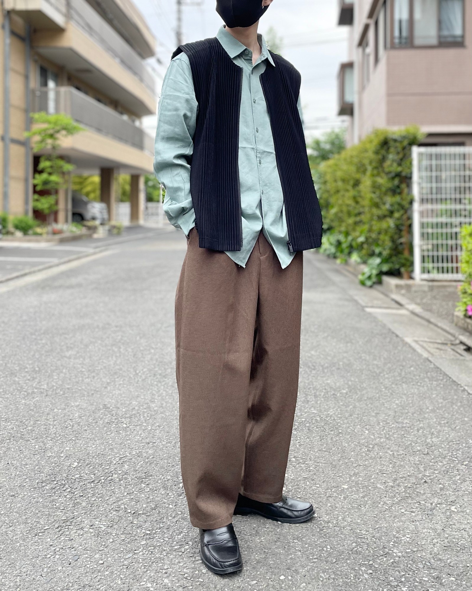 GLOBAL WORK（グローバルワーク）のおすすめのメンズアイテム「リネン混リラックスシャツ」のコーディネート