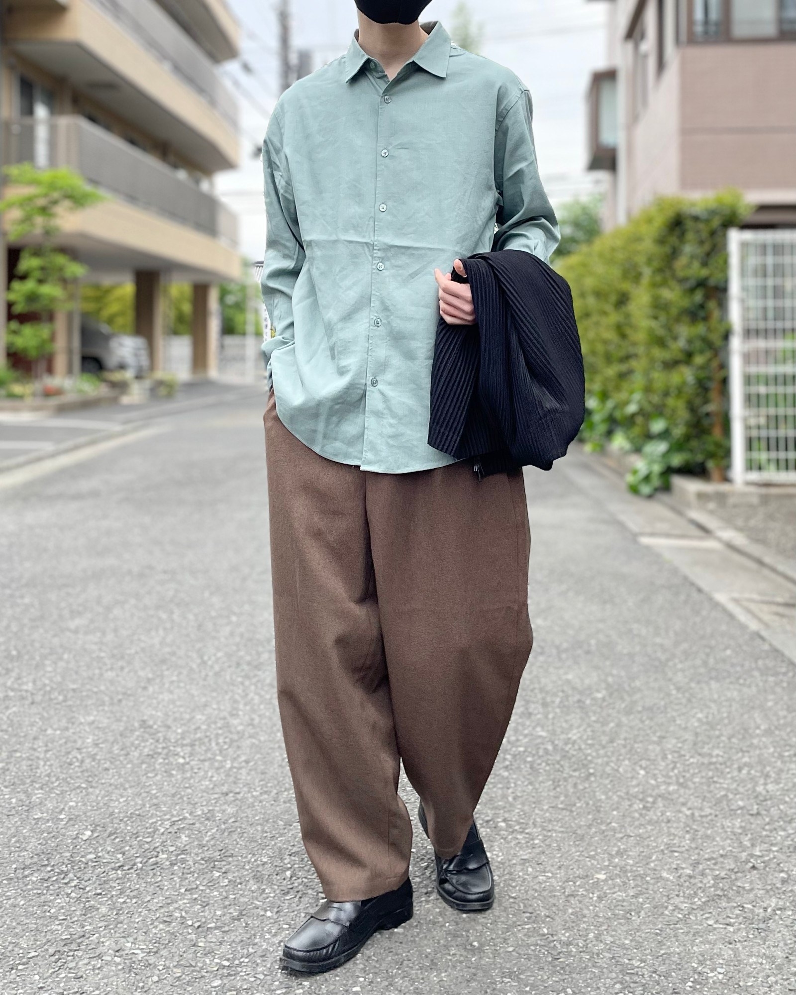 GLOBAL WORK（グローバルワーク）のおすすめのメンズアイテム「リネン混リラックスシャツ」のコーディネート