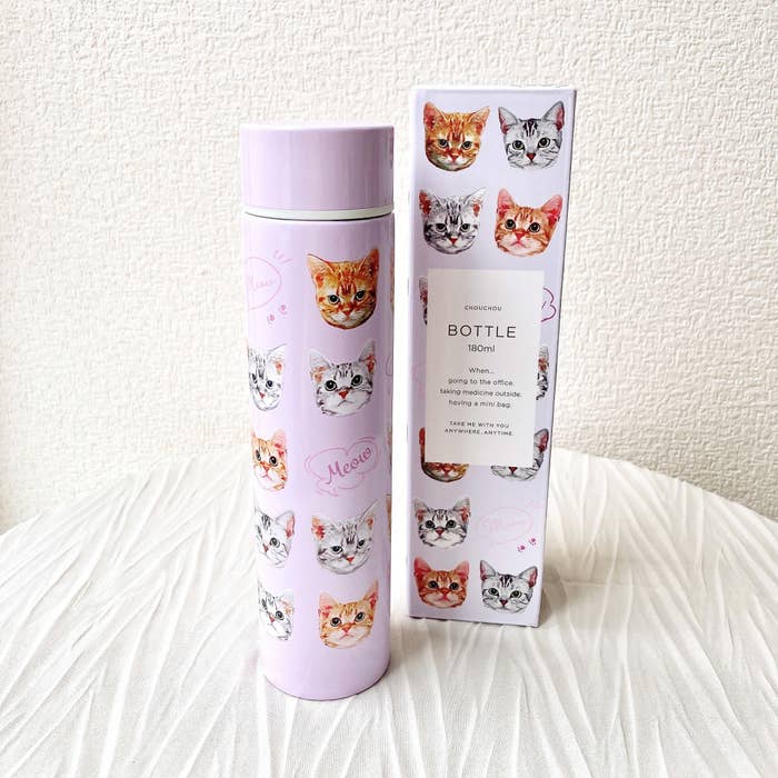 Francfranc（フランフラン）のオススメの水筒「シュシュ ボトル 180ml キャット」