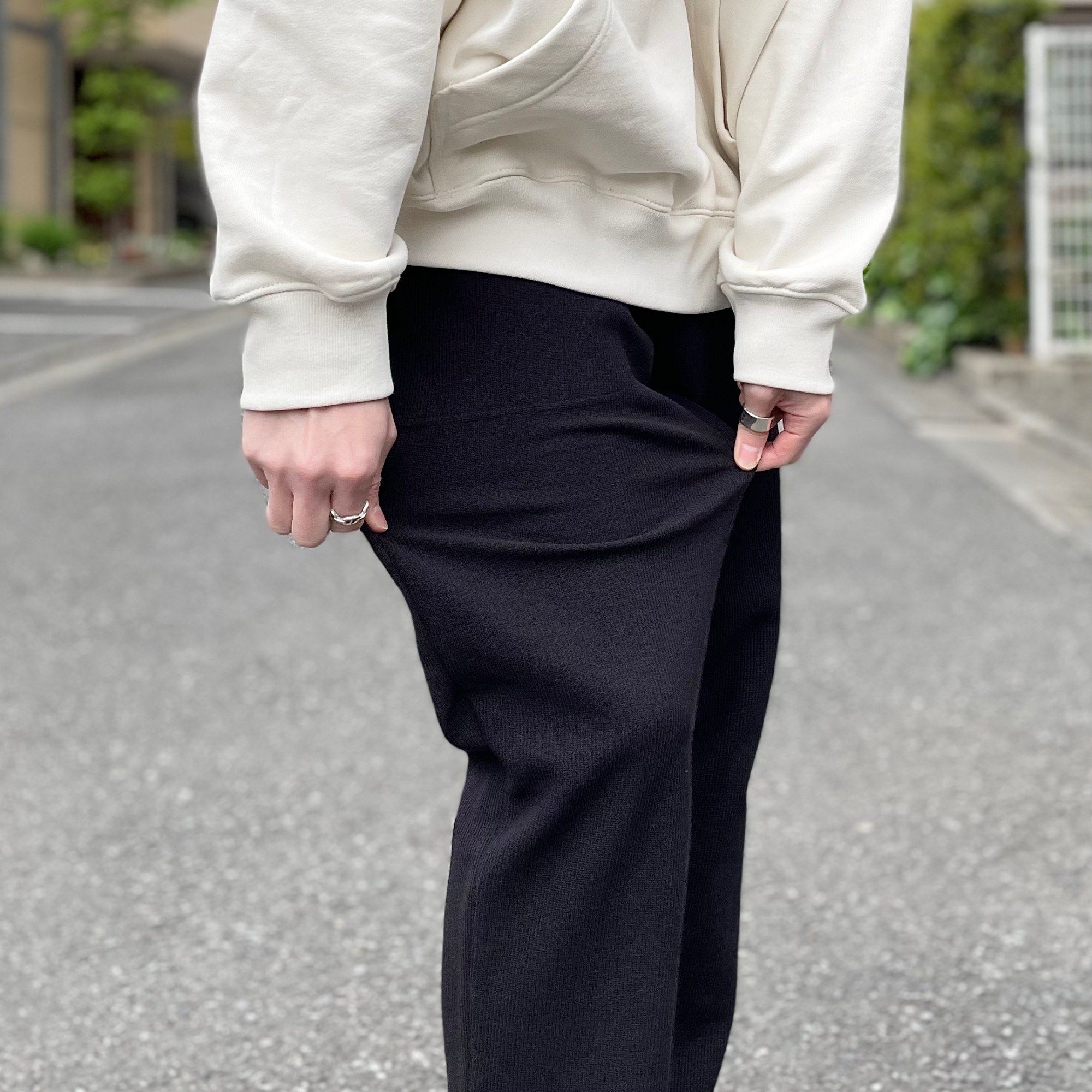 GLOBAL WORK（グローバルワーク）のおすすめのメンズアイテム「ダブルフェイスリブイージーパンツ」