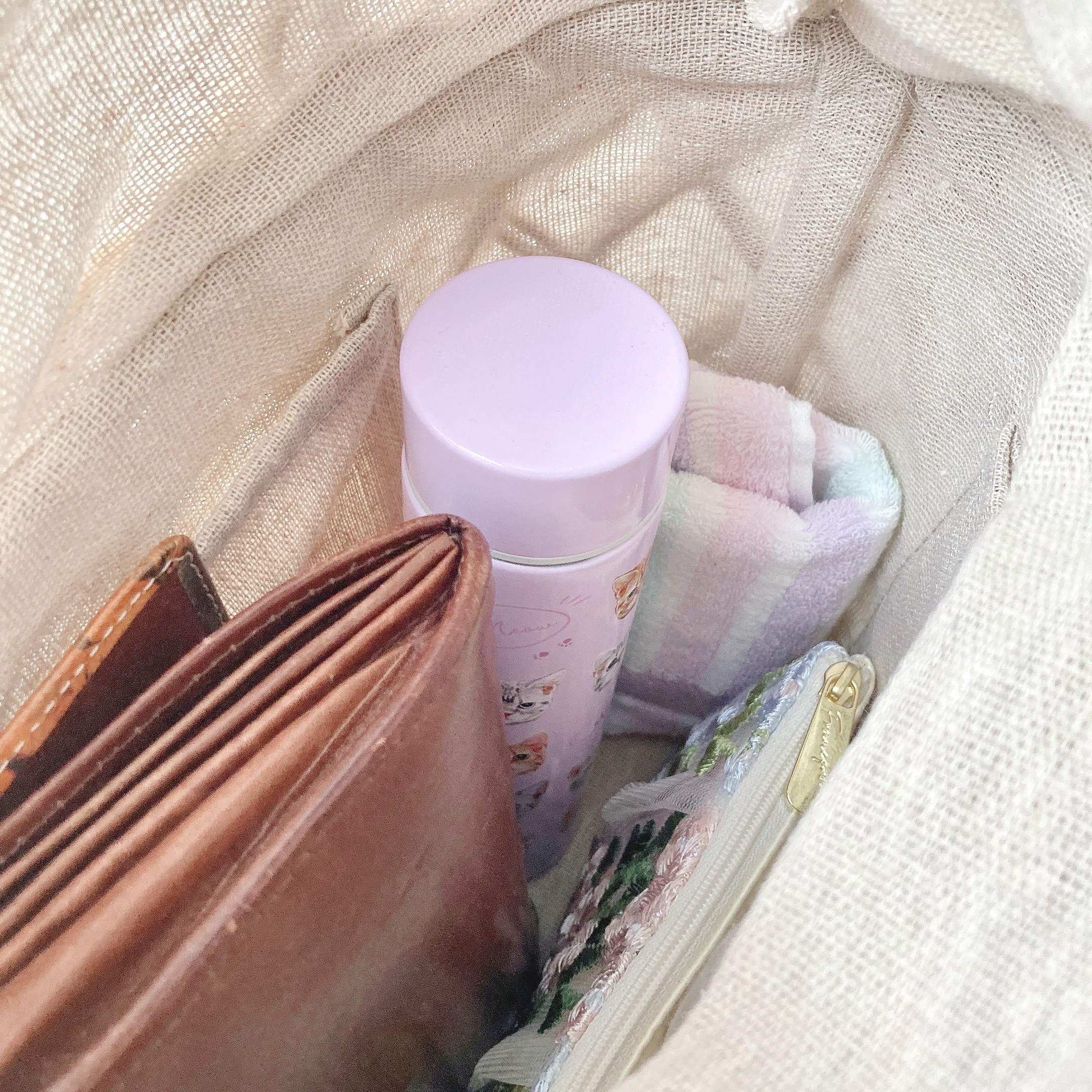 Francfranc（フランフラン）のオススメの水筒「シュシュ ボトル 180ml キャット」