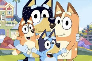 Image of bluey and family