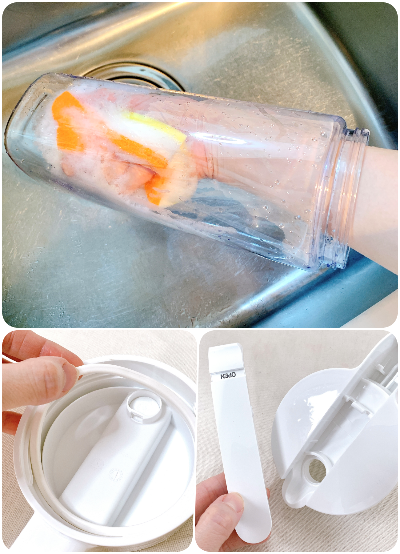 ニトリのおすすめの便利グッズ「たてよこ置けるワンプッシュ冷水筒 茶こし付き(2.1L)」