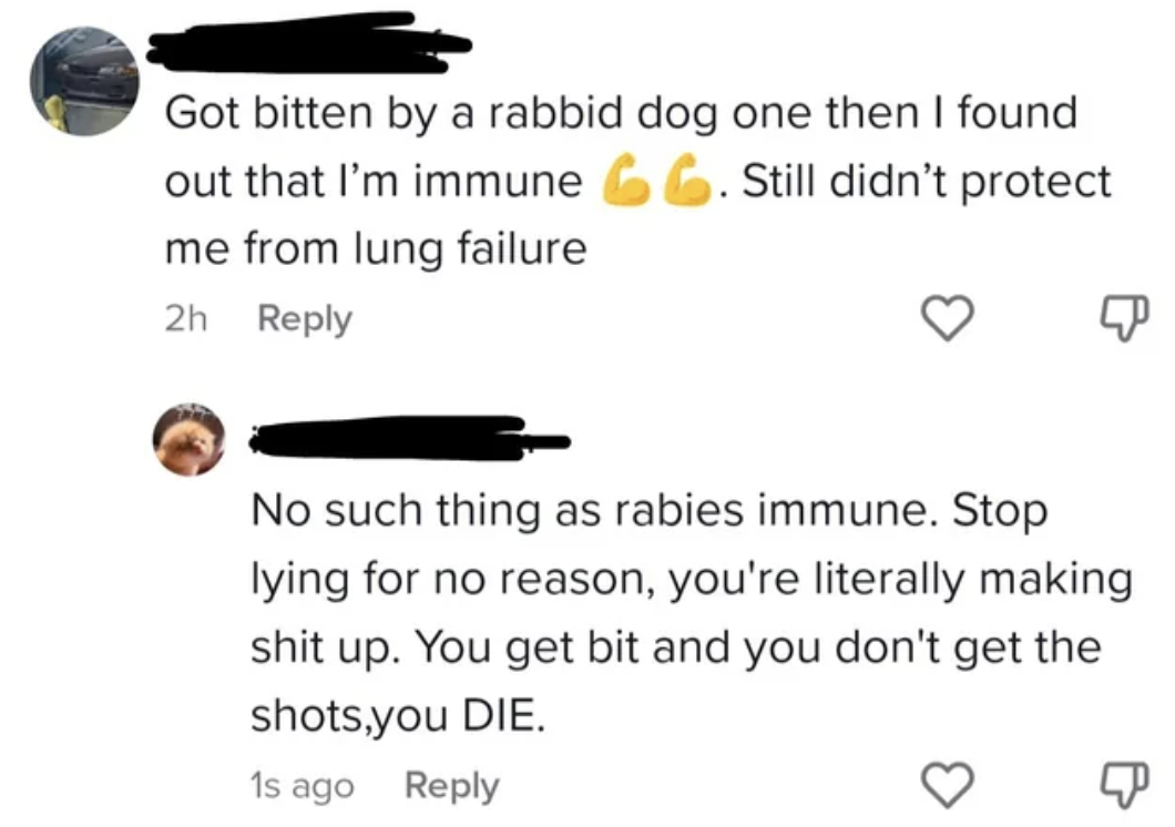 no such thing as rabies immune stop lying for no reason