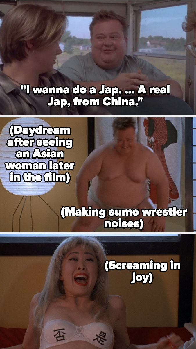 Miosky imitating a sumi wrestler and saying he wants to do a real japanese person from china