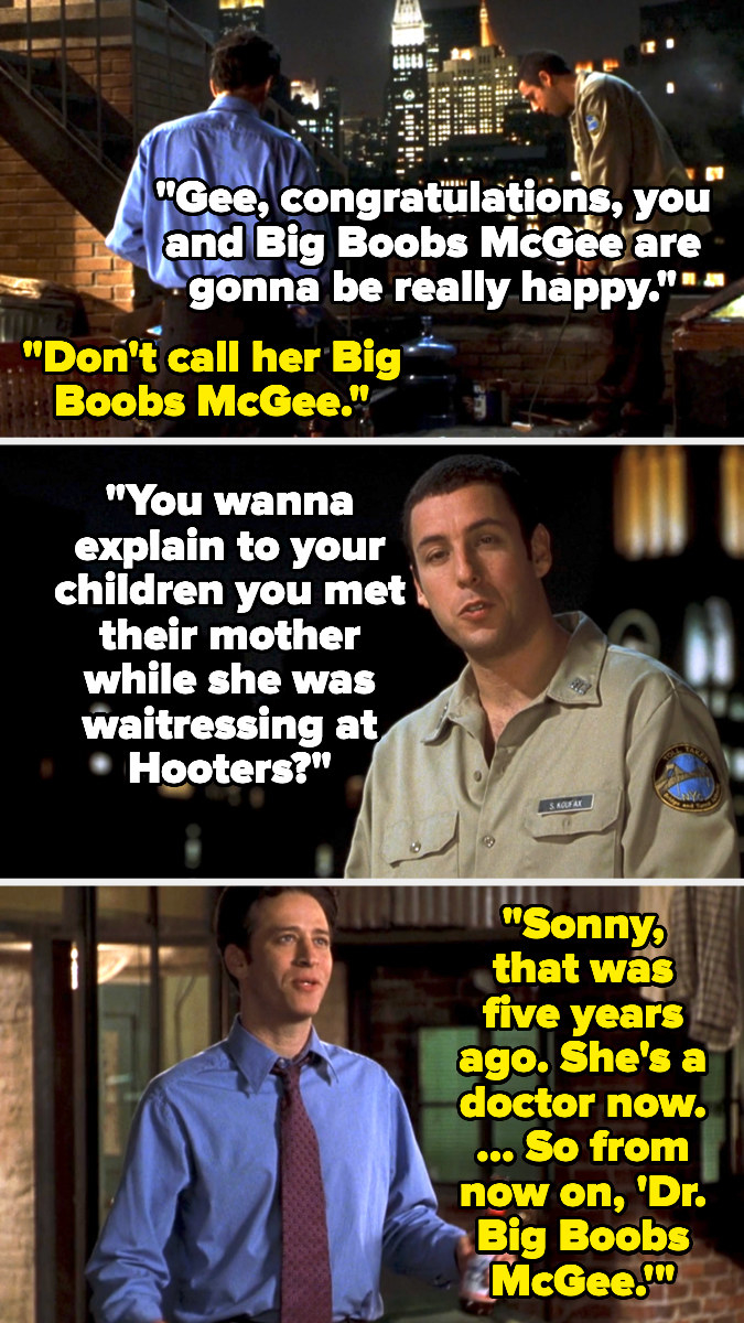 sonny, that was 5 years ago, she&#x27;s a doctor now so from no on dr. big boobs mcgee
