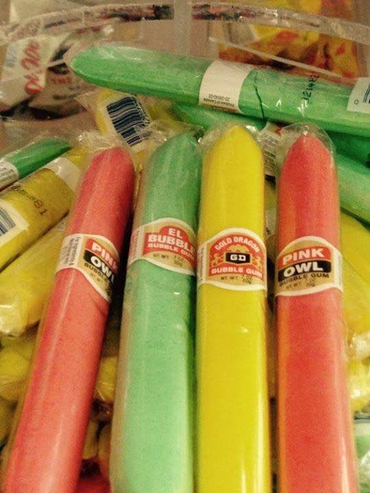 Candy cigars of different colors