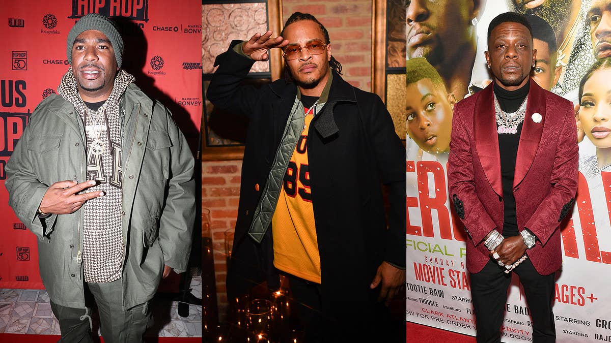 On a recent episode of 'Drink Champs,' N.O.R.E. shouted out T.I. and Boosie Badazz for peacefully settling their feud amid claims of snitching.