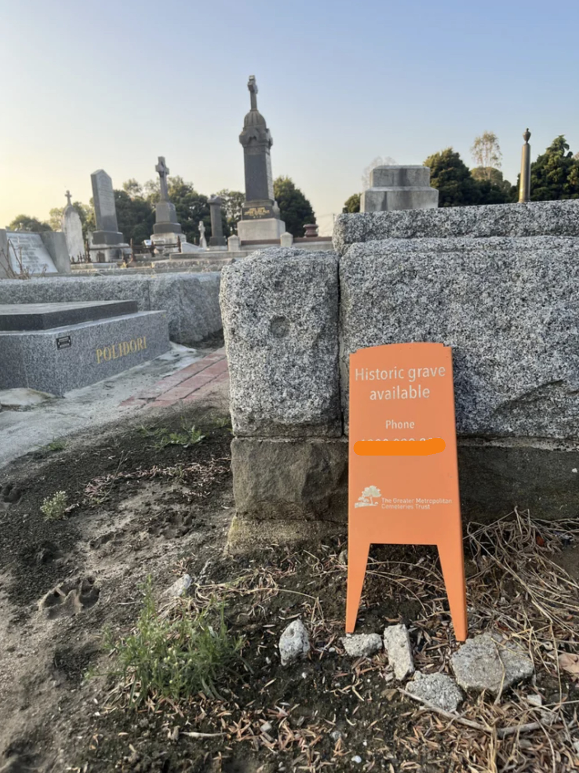 historic grave available