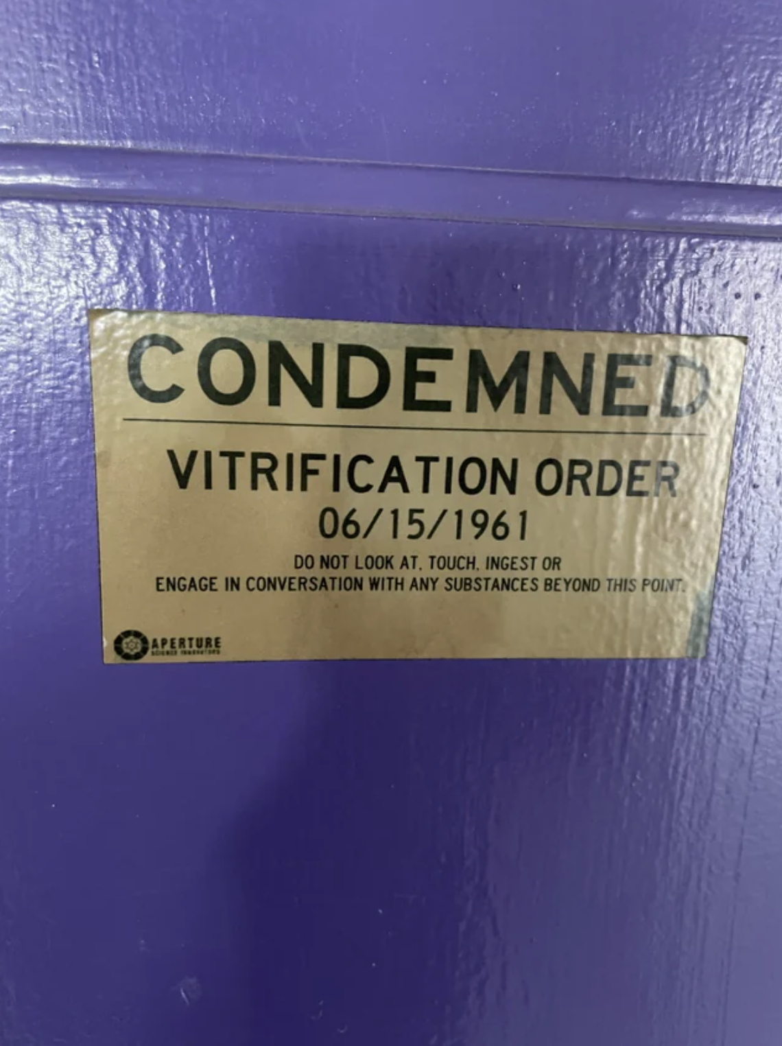 condemned verification order