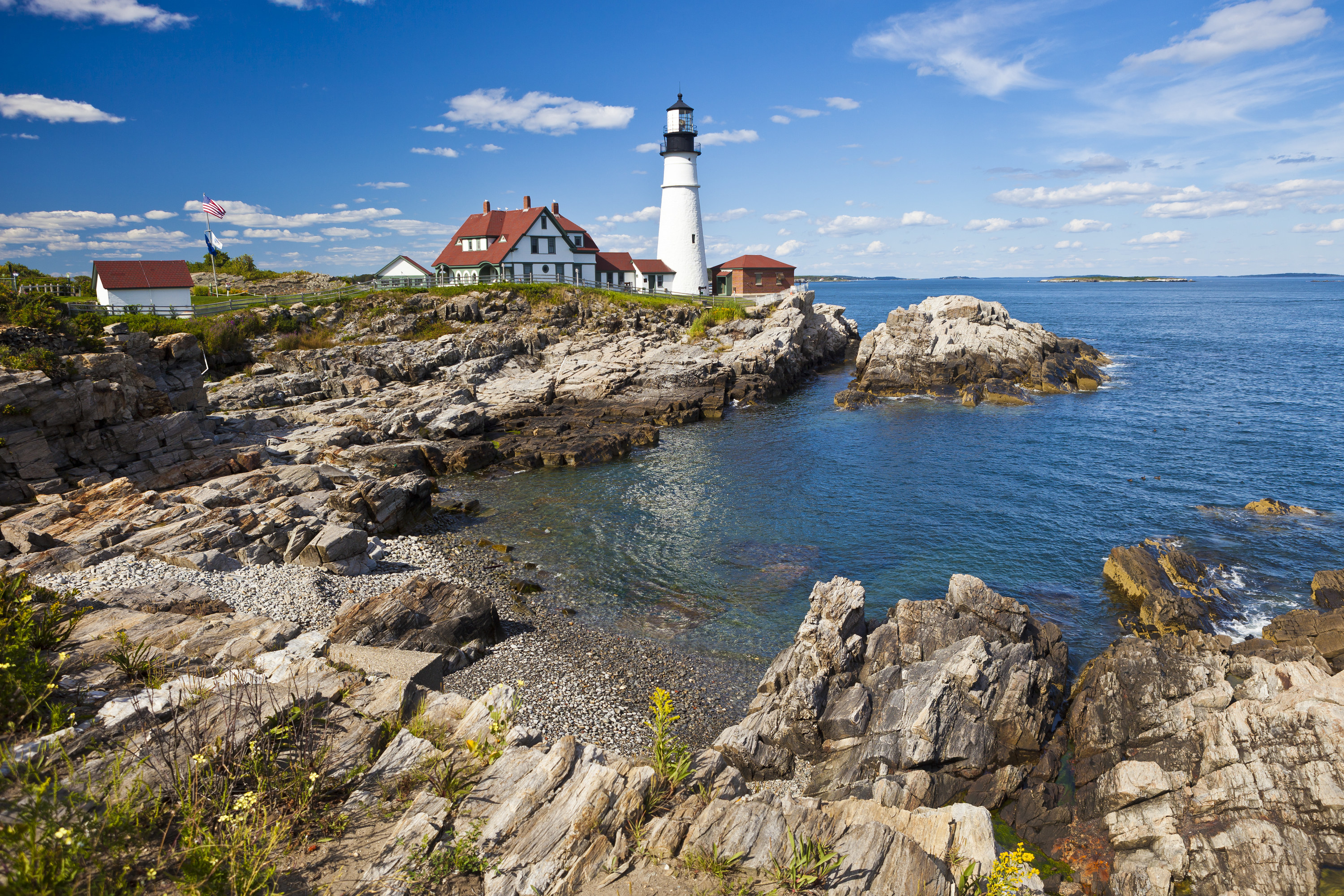 A lighthouse in Maine