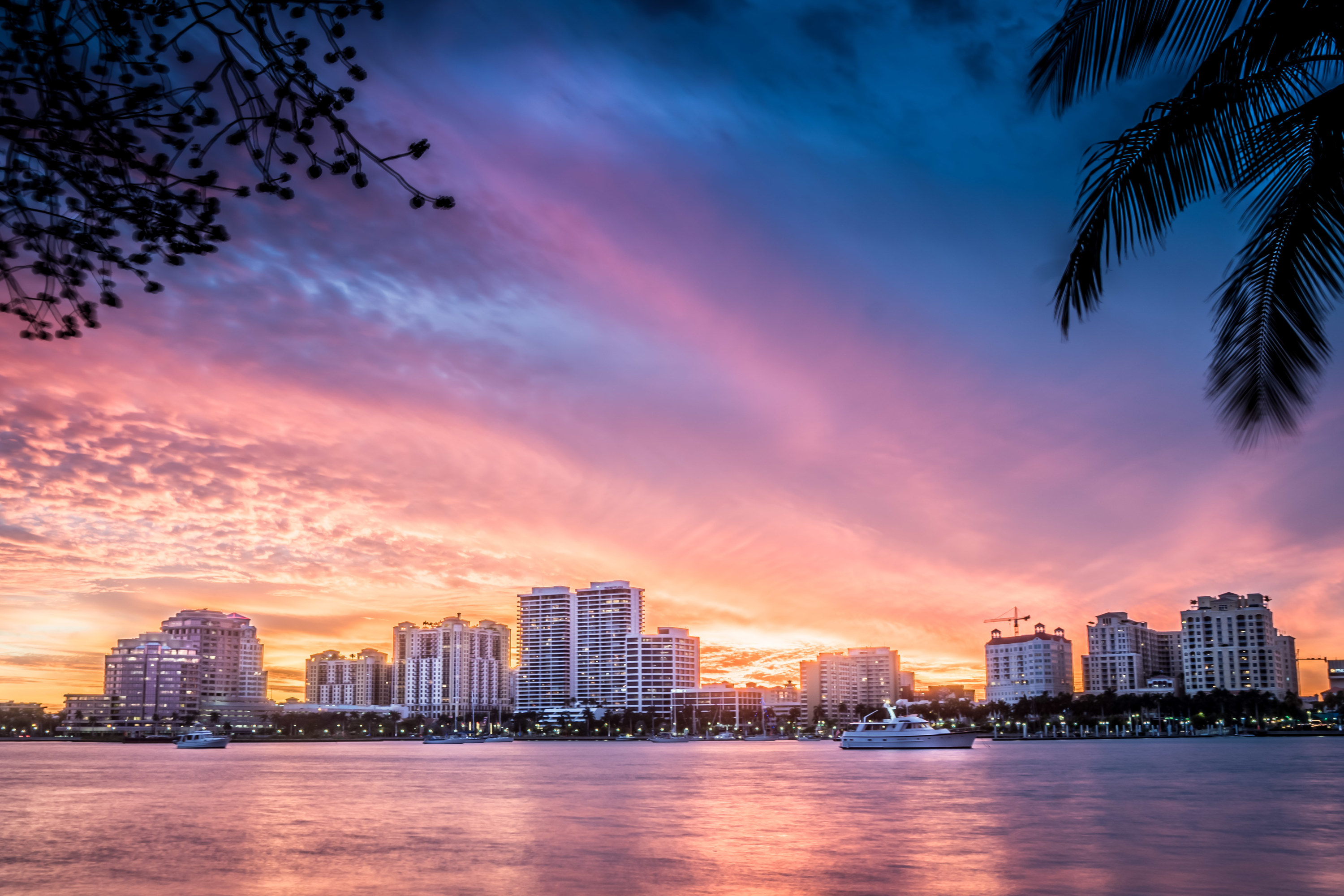West Palm Beach at sunset