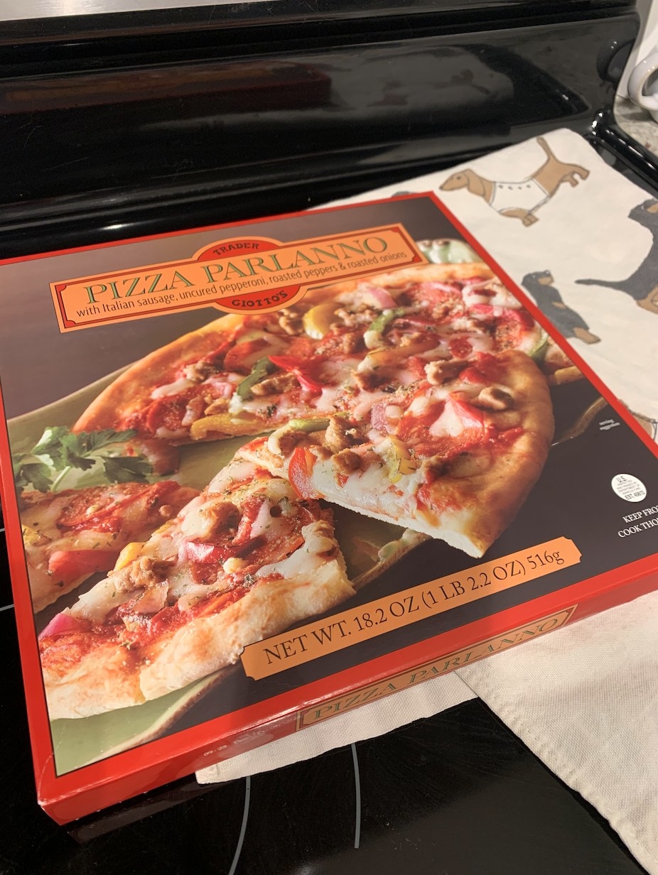 A frozen Pizza Parlanno from Trader Joe's