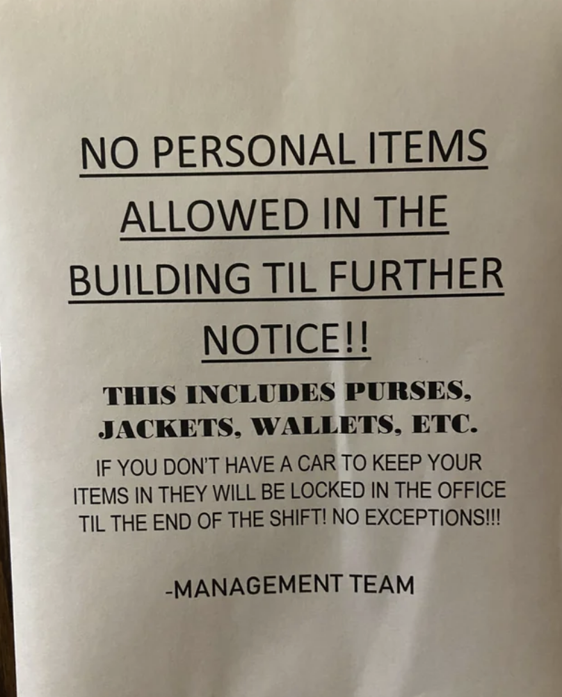 18 Photos Of Rules In Toxic Work Places