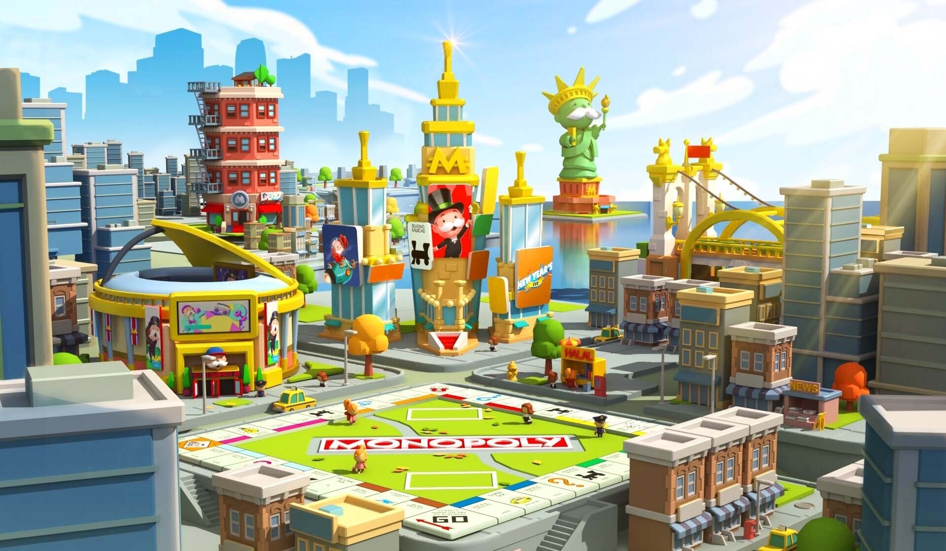 Monopoly Go's digital New York City board