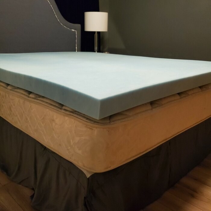reviewers photo of the mattress topper