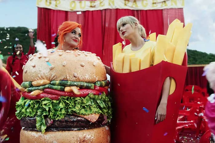 Katy Perry and Taylor Swift in the music video for &quot;You Need to Calm Down&quot;