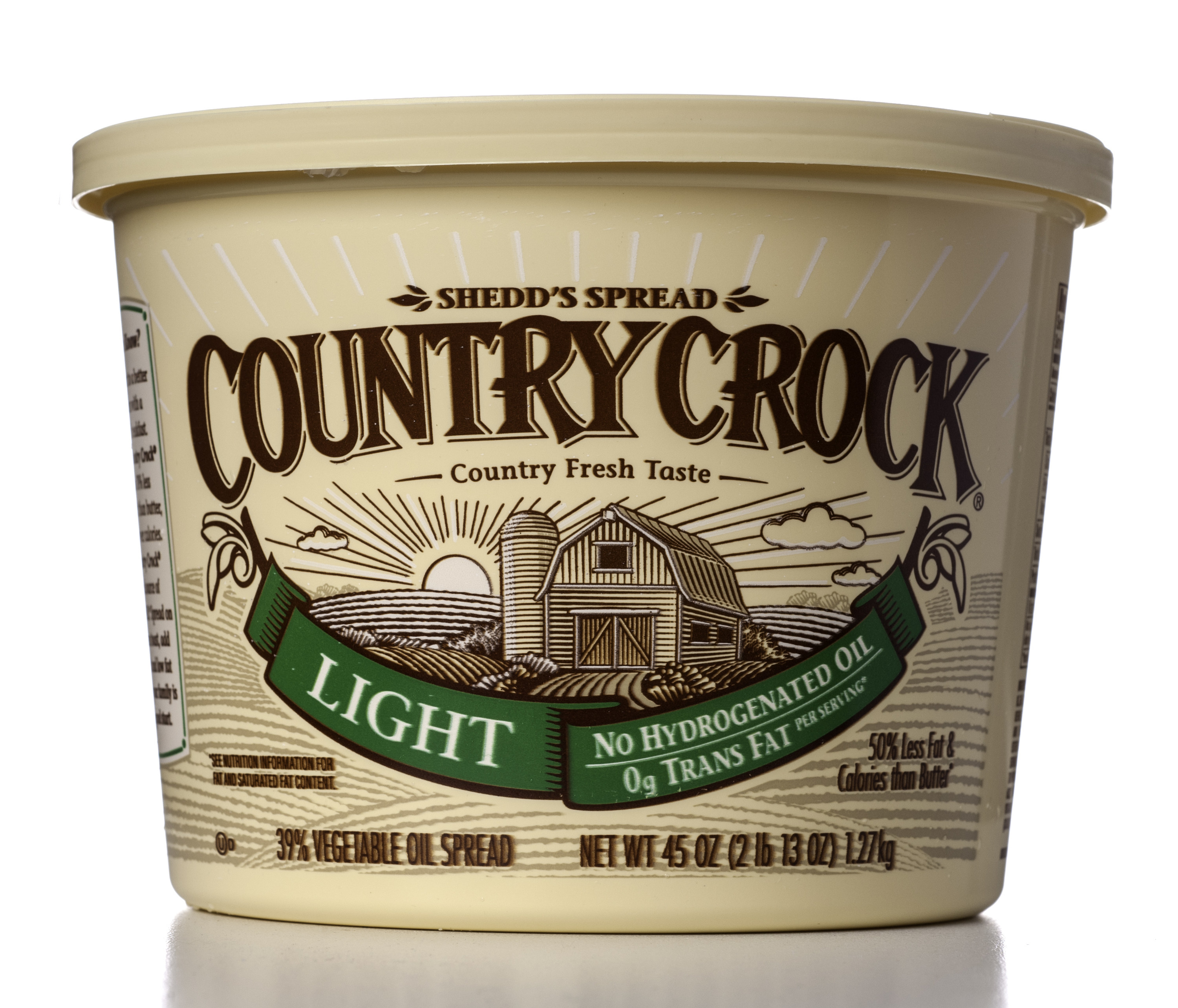 A container of Country Crock light spread