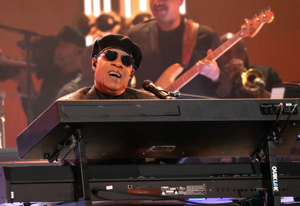 stevie wonder on stage