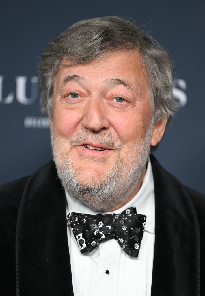 closeup of Stephen Fry
