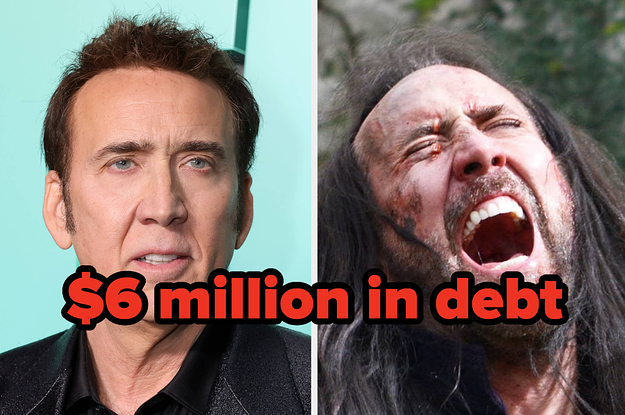 Nicolas Cage Says He Made "Crummy" Movies Because He Was $6 Million In Debt