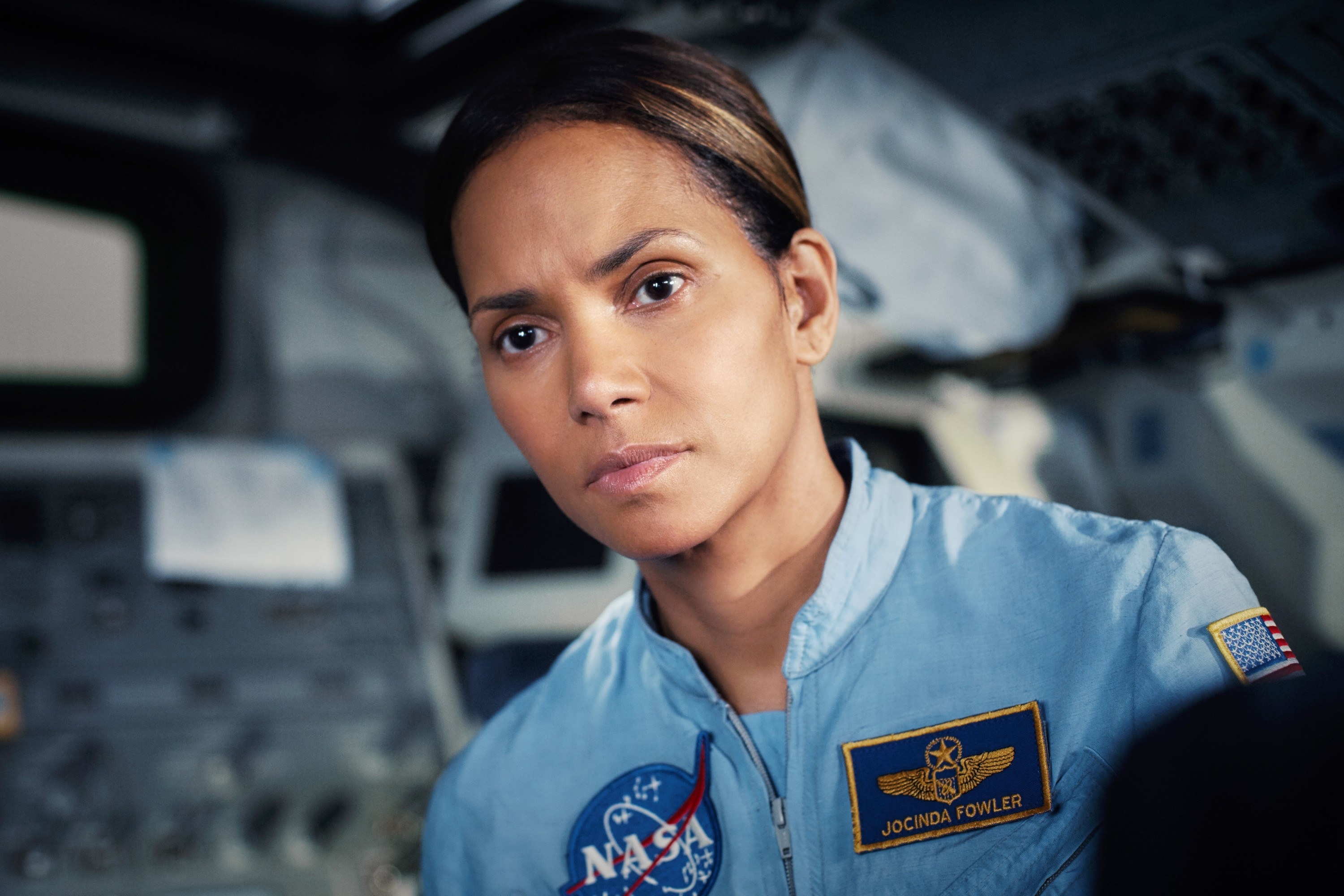 Halle Berry in an astronaut suit