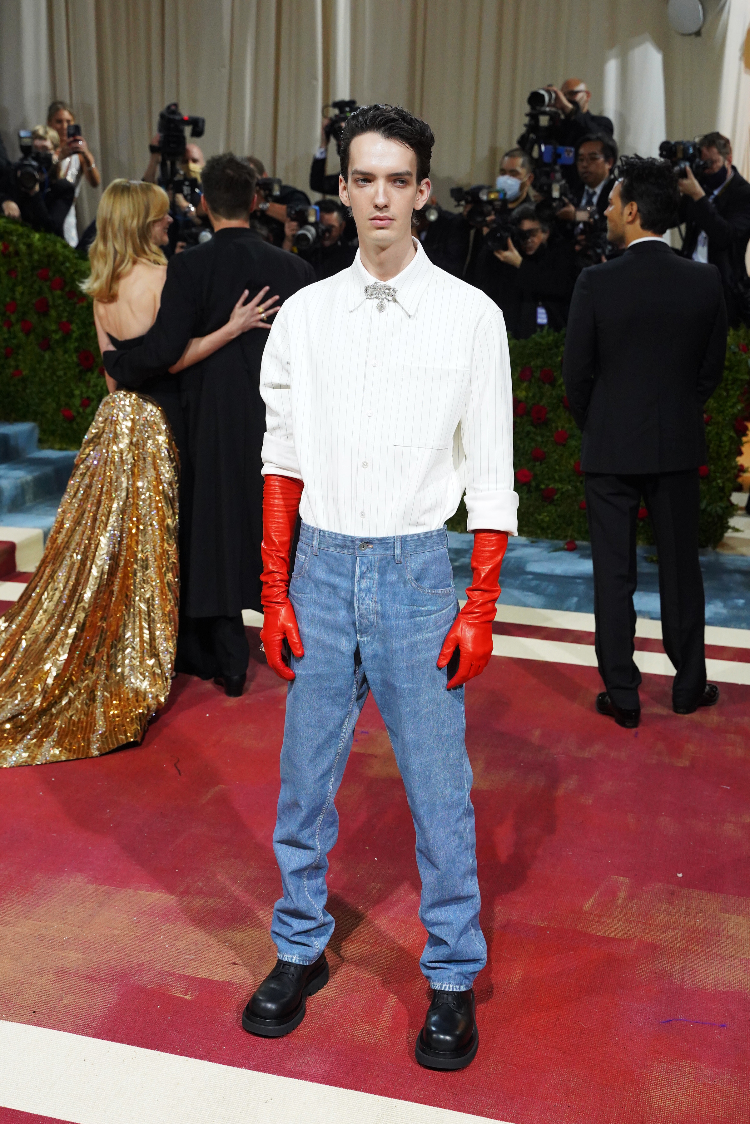 Kodi Smit-McPhee attends the 2022 Costume Institute Benefit celebrating In America: An Anthology of Fashion at Metropolitan Museum of Art on May 2, 2022, in New York City
