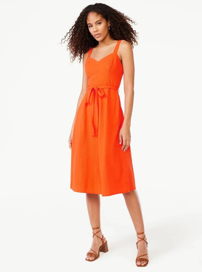 30 Dresses From Walmart That Are Definitely Ready For Warm Weather 2 weather Design uses a-line midi gown