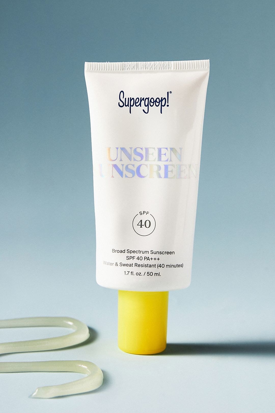 tube of supergoop unseen sunscreen spf 40