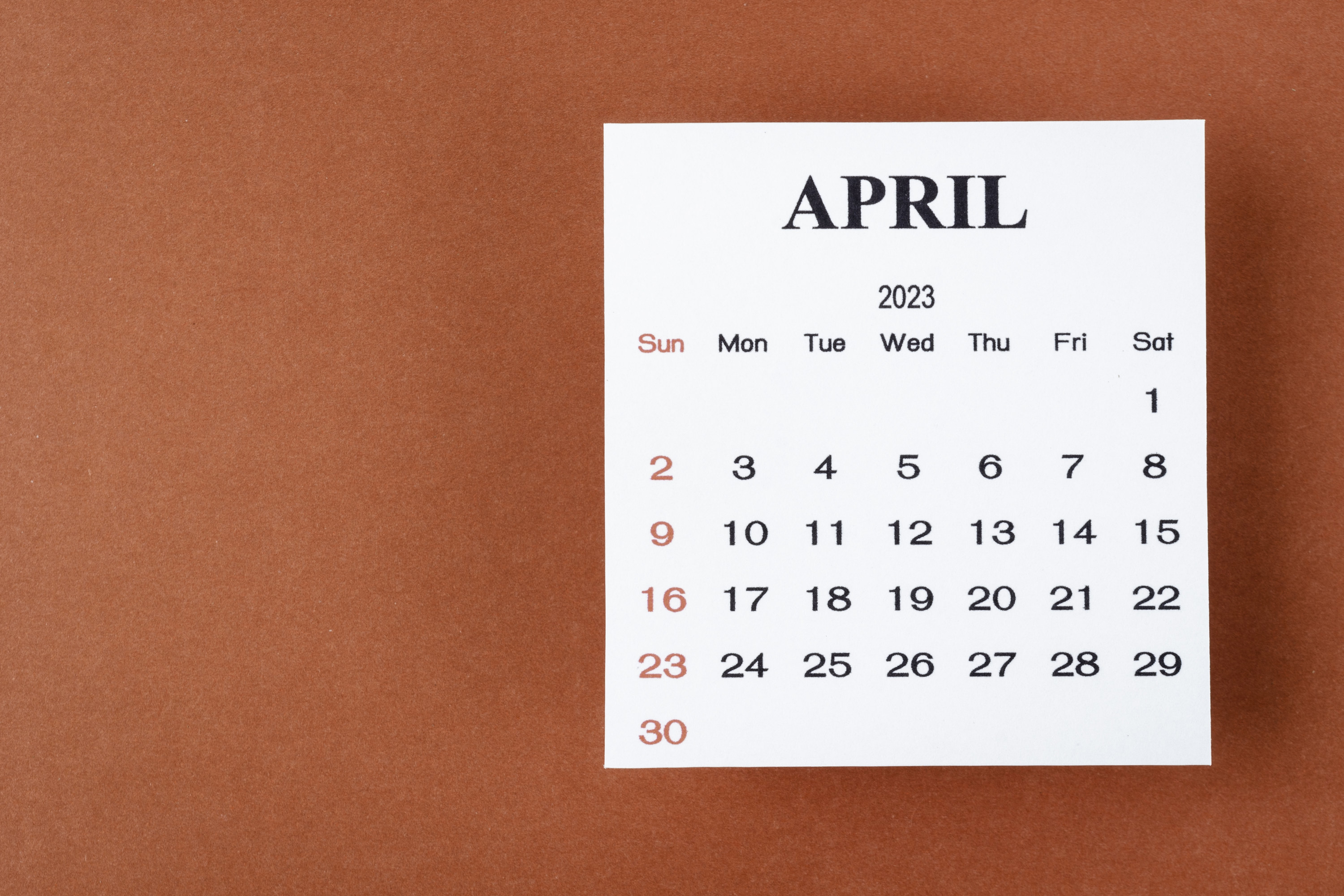 A calendar