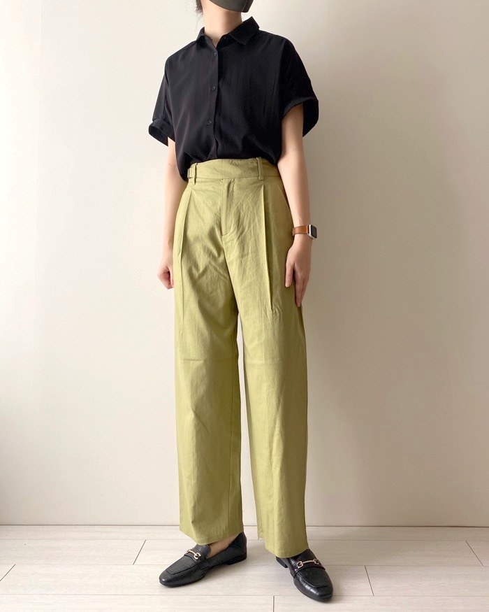 GU（ジーユー）のオススメのパンツ「リネンブレンドグルカパンツ+X」