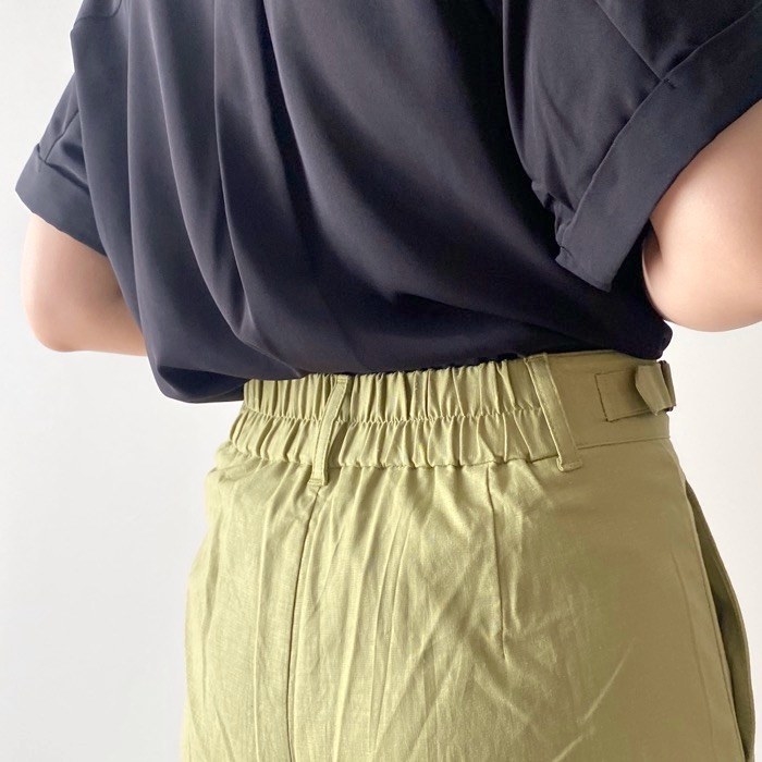 GU（ジーユー）のオススメのパンツ「リネンブレンドグルカパンツ+X」