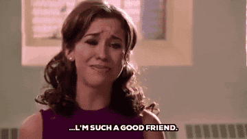 Gretchen from &#x27;Mean Girls&#x27; tearing up while saying &quot;I&#x27;m such a good friend&quot;