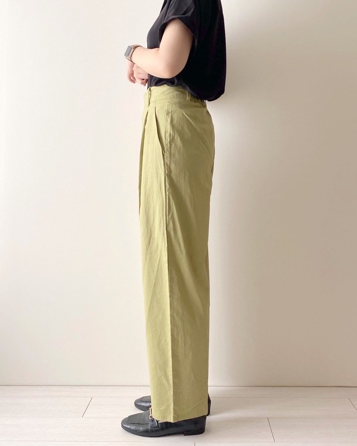 GU（ジーユー）のオススメのパンツ「リネンブレンドグルカパンツ+X」