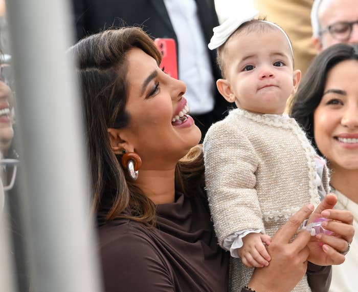 A closeup of Priyanka and Malti