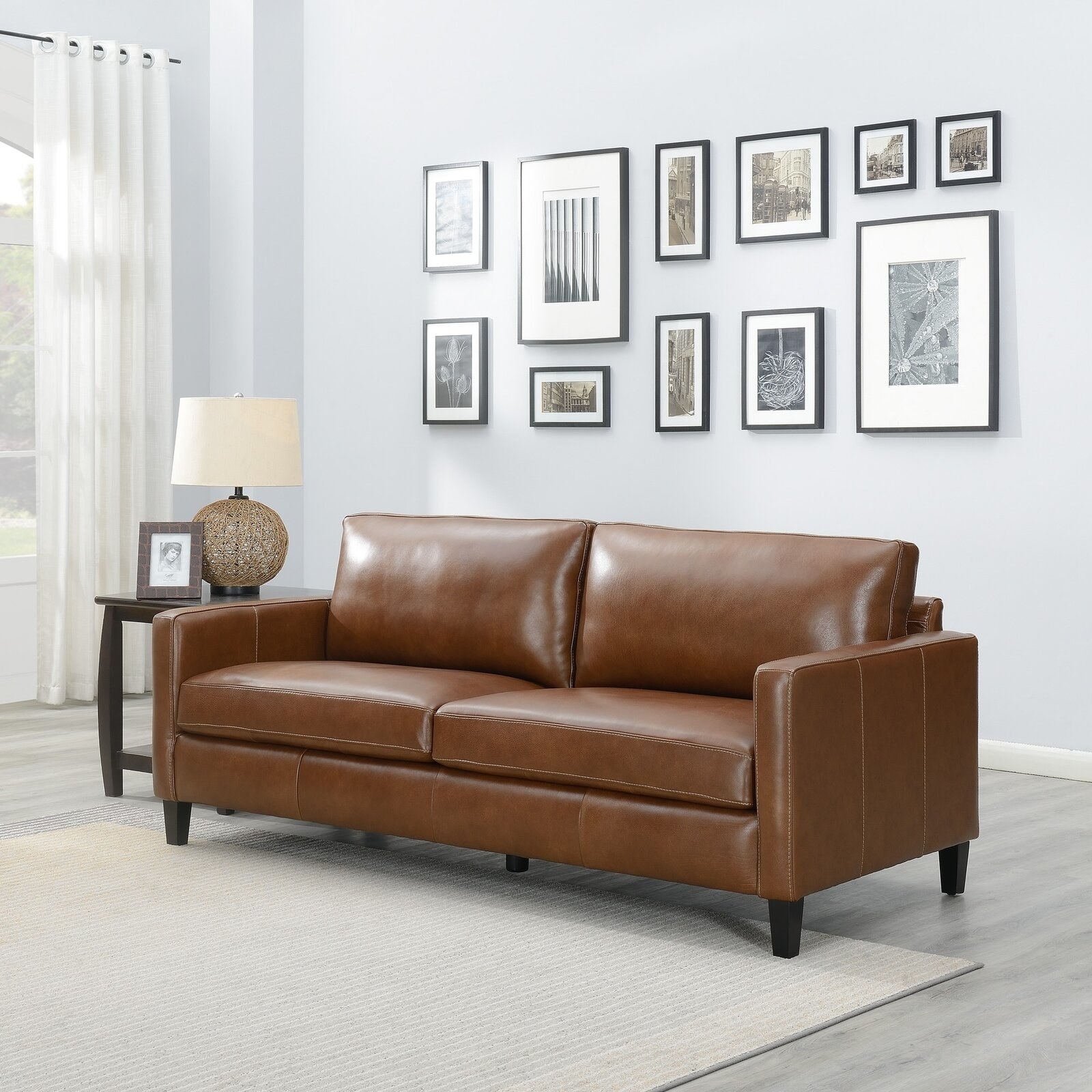 Image of the brown sofa