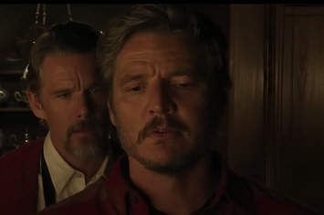 This is an image of Ethan Hawke on the right and Pedro Ethan on the right
