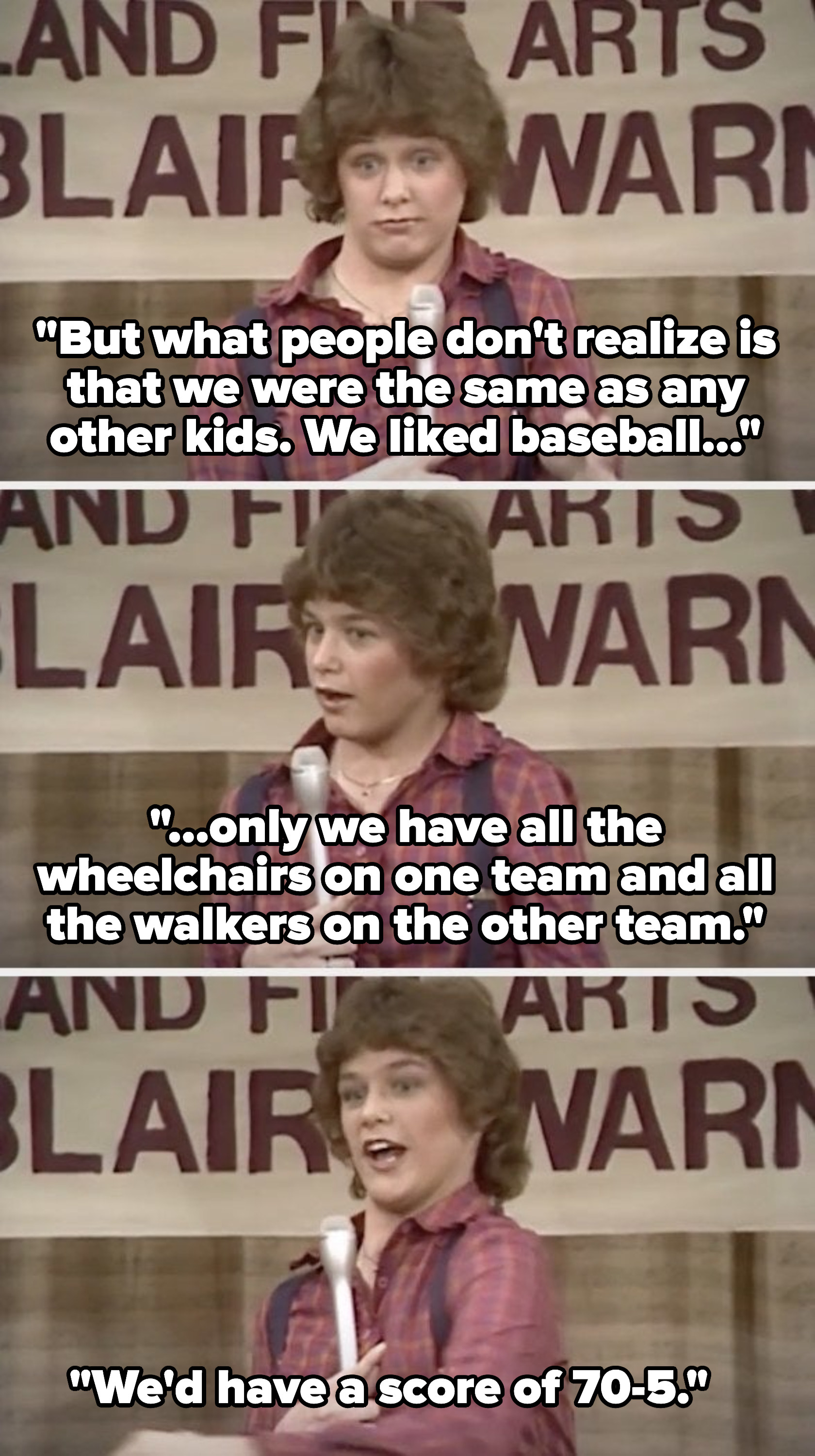 Geri Jewell does standup