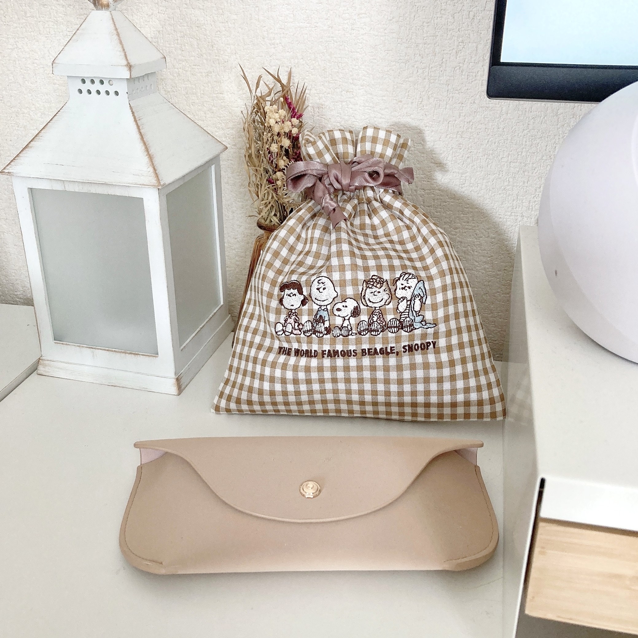 PLAZA（プラザ）限定のオススメのポーチ「スヌーピー PEANUTS 巾着ポーチ」