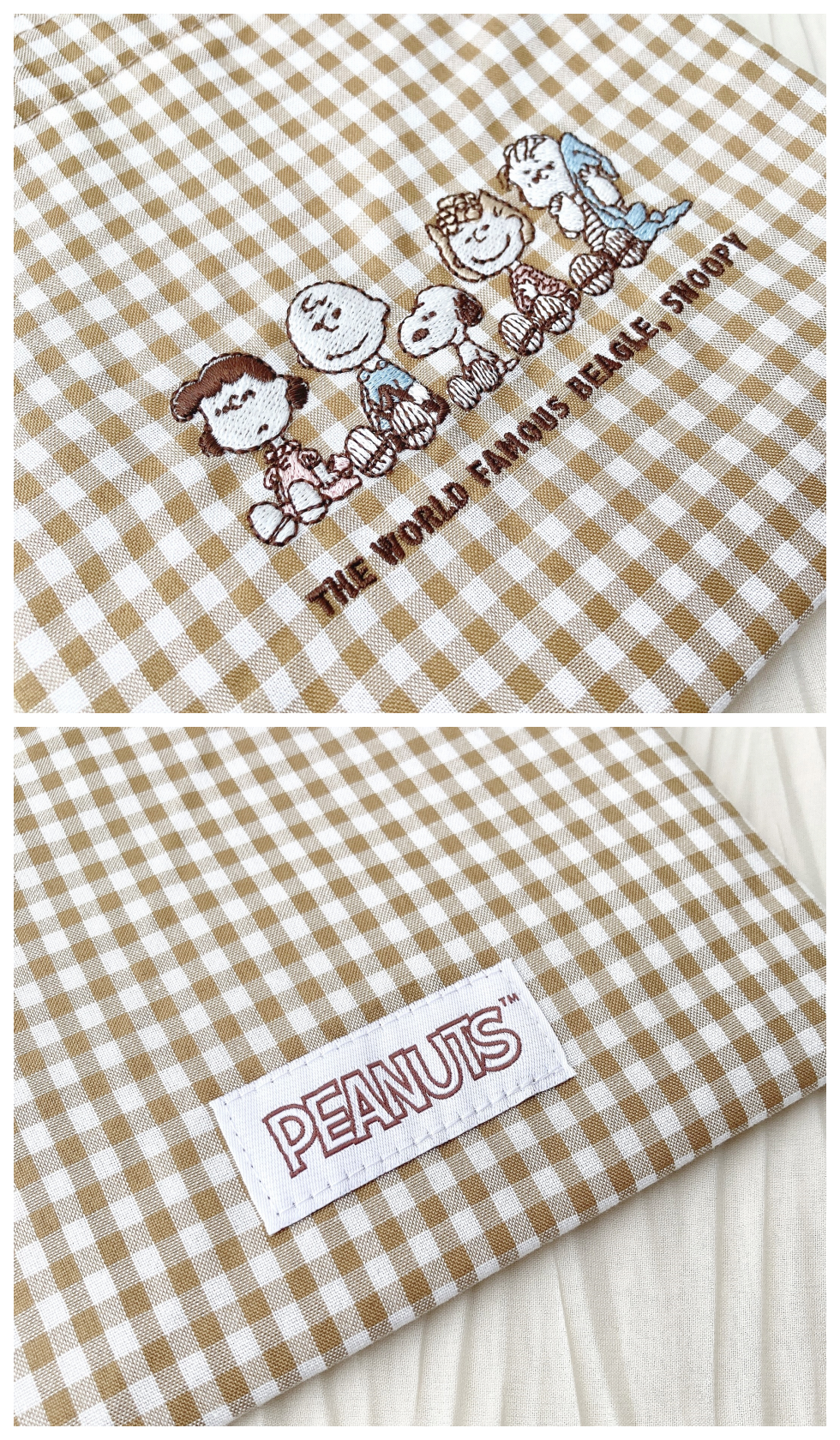 PLAZA（プラザ）限定のオススメのポーチ「スヌーピー PEANUTS 巾着ポーチ」