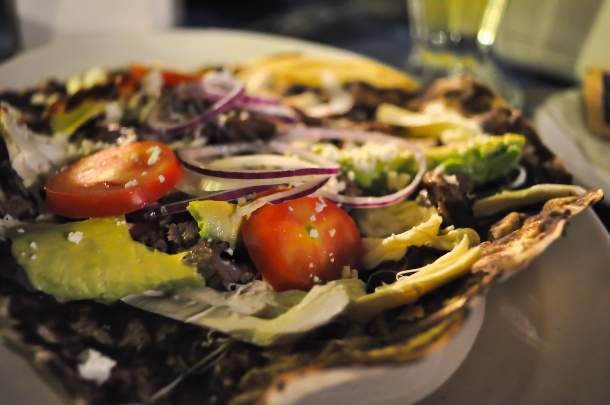 Tlayuda, traditional mexican food from the state of Oaxaca.