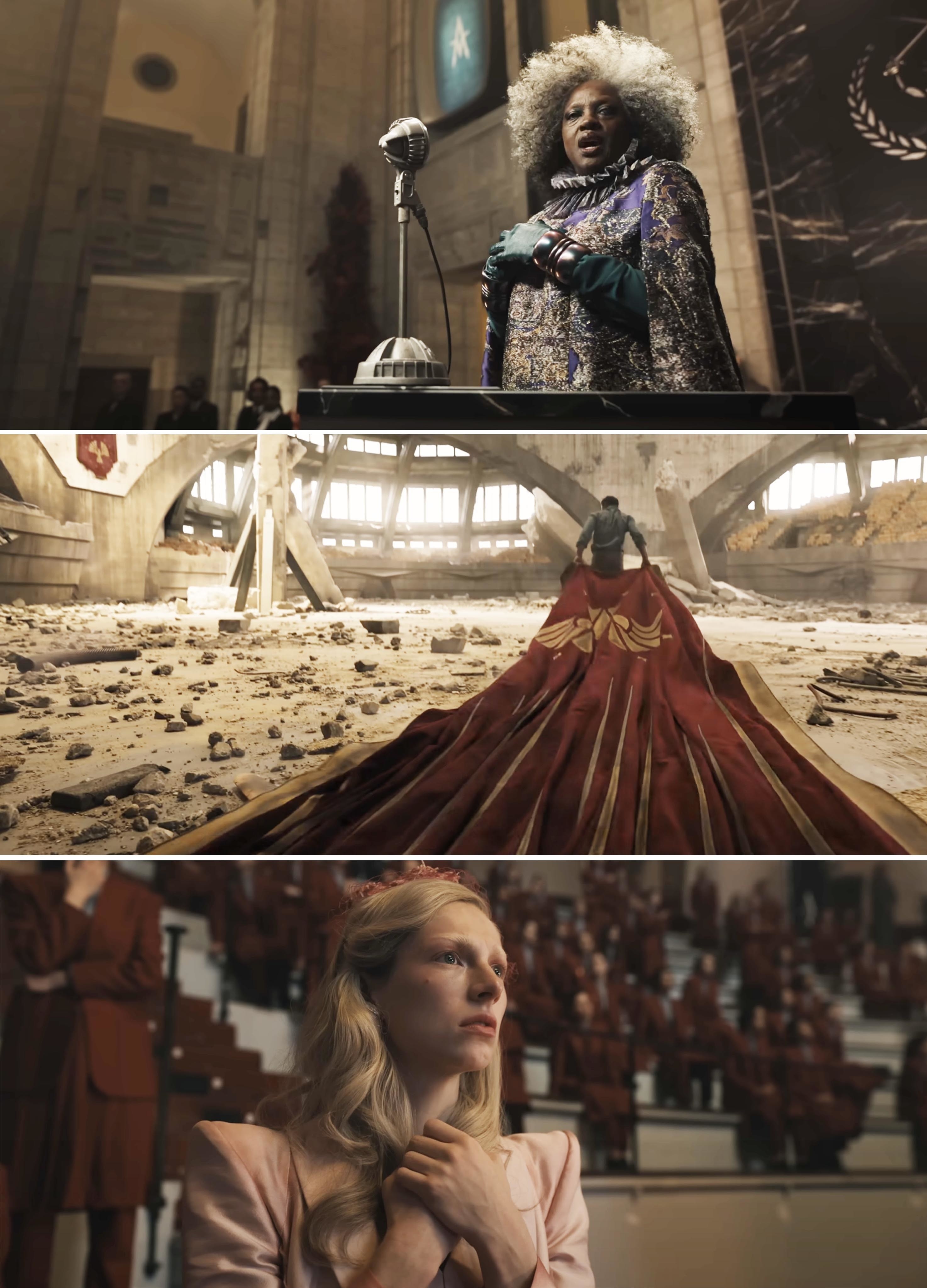 Viola Davis and Hunter Schafer in The Ballad of Songbirds and Snakes