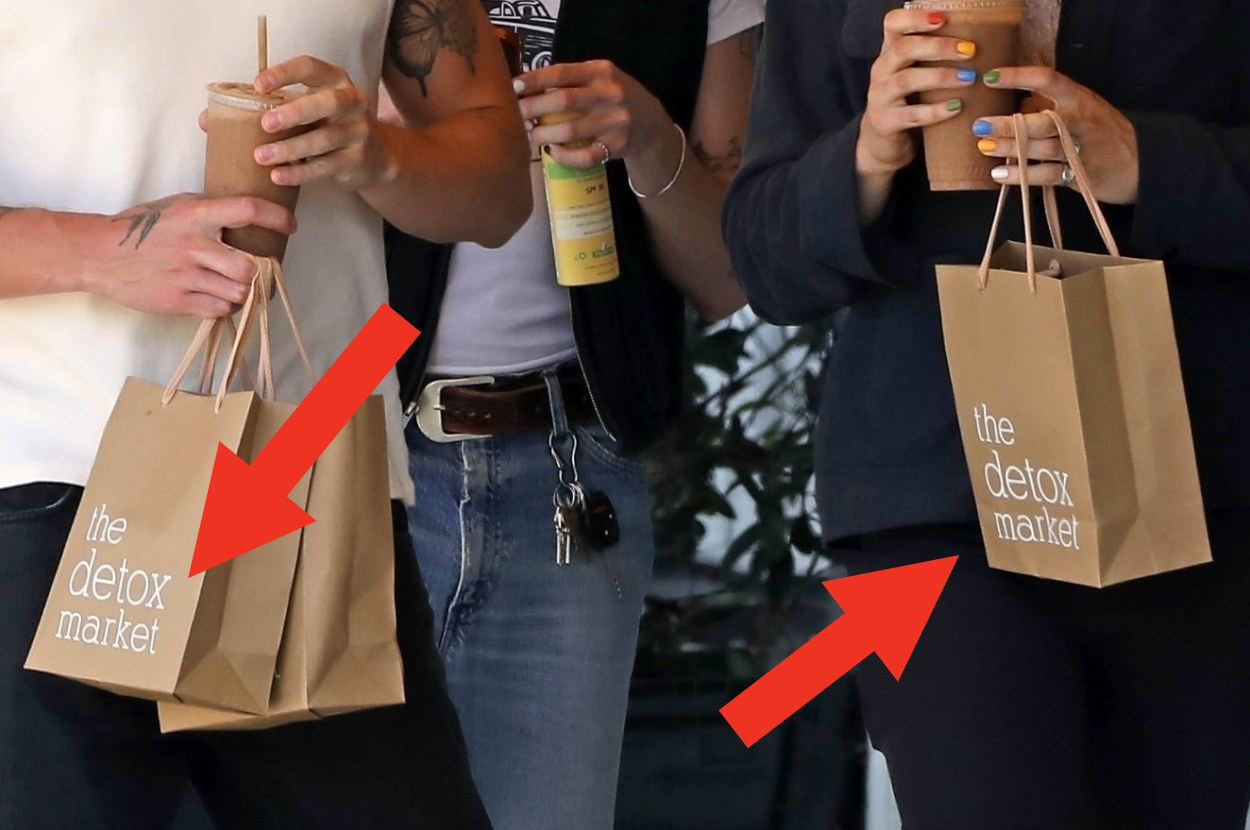 close up on The Detox Market bags