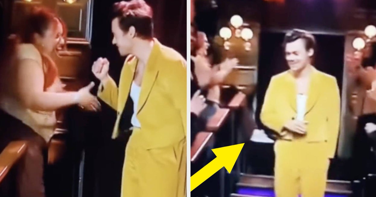 A Harry Styles Fan Is Going Viral After Seemingly Passing Out After Fist Bumping Him A Harry Styles Fan Is Going Viral After Seemingly Passing Out After Fist Bumping Him