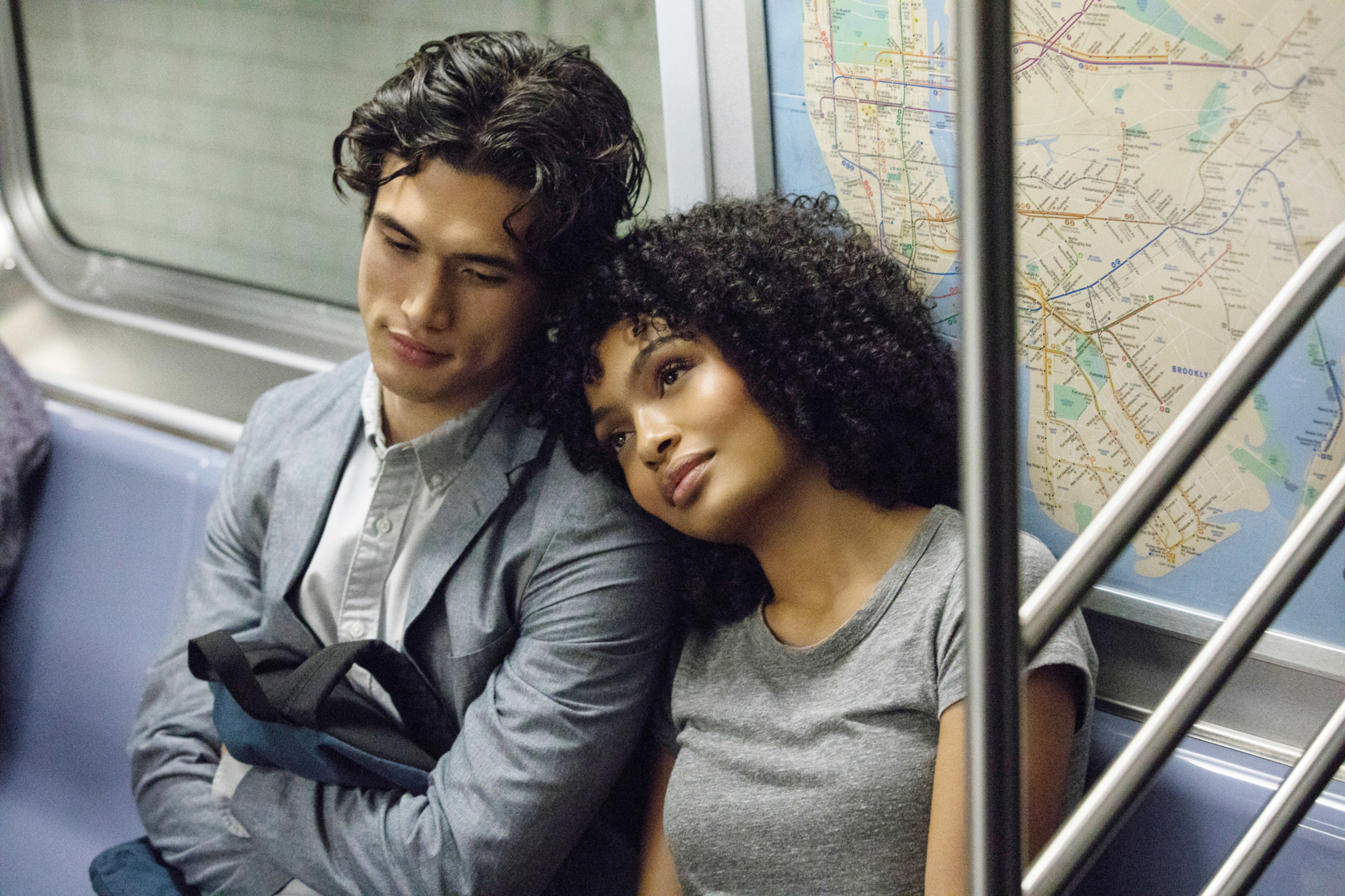 Charles Melton and Yara Shahidi in The Sun Is Also a Star