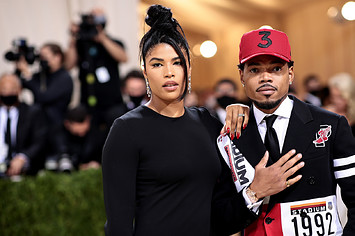 Kirsten Corley and Chance the Rapper attend The 2021 Met Gala