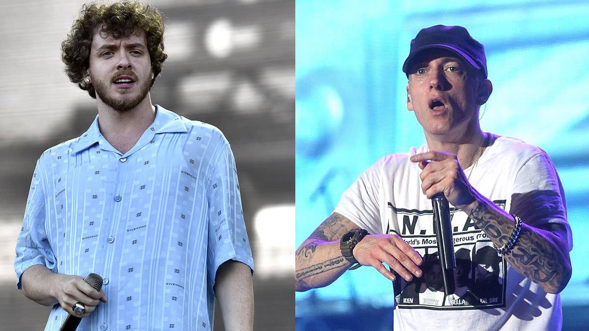 Jack Harlow claims he's the "hardest white boy" since Eminem on "They Don't Love It," a new track off the Louisville rapper's new album 'Jackman.'
