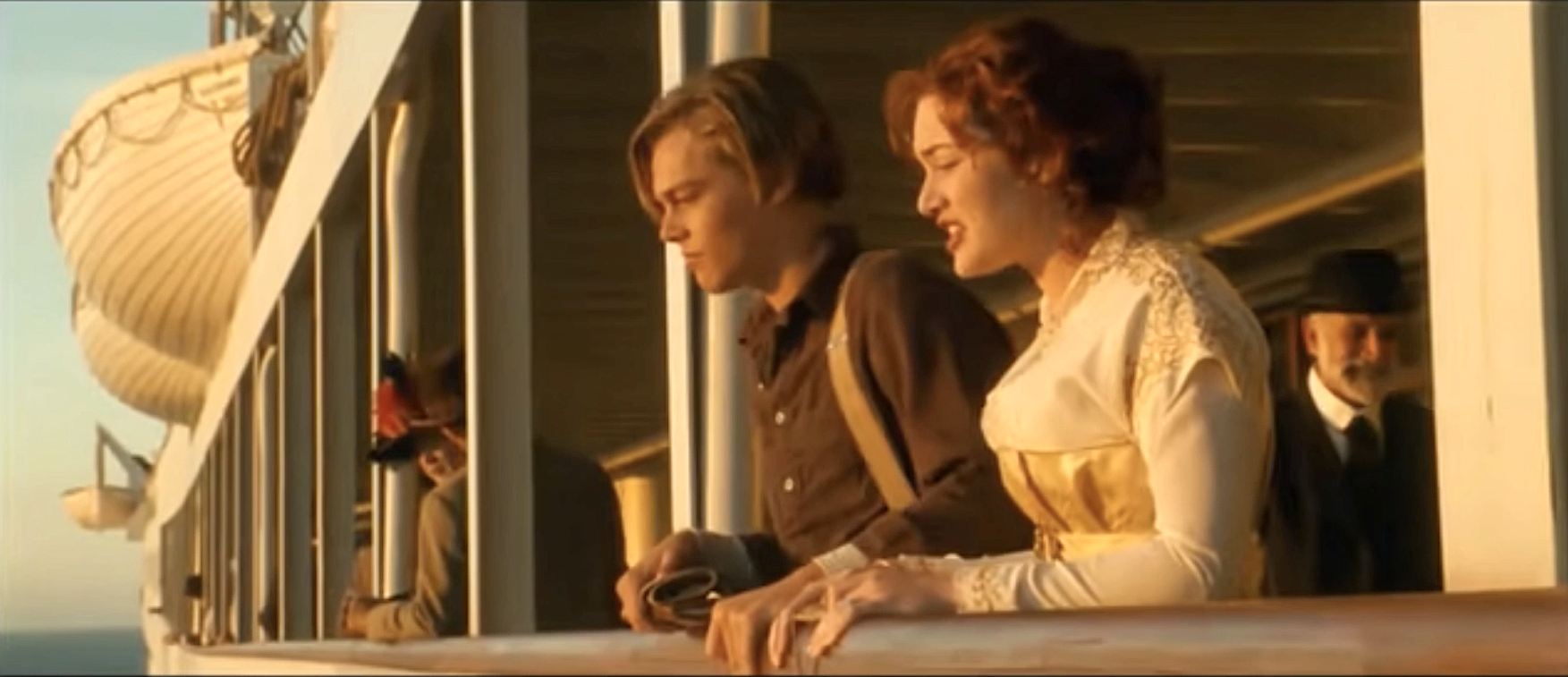 Jack and Rose on the Titanic